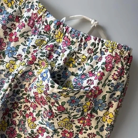 VTG Teddy Fresh Women's Floral/White Grandma Jogger Sweatpants SMALL-Patch Logo - Picture 5 of 13